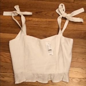 PacSun cropped top with ties